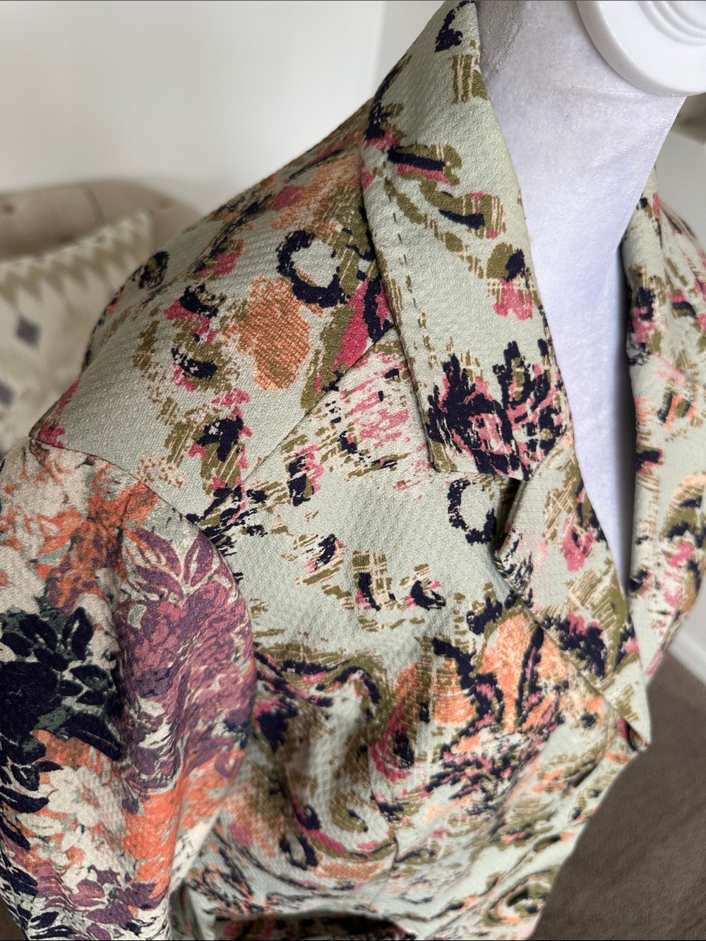Sundance Floral Tapestry Multicolor Blazer Jacket - Picture 6 of 9